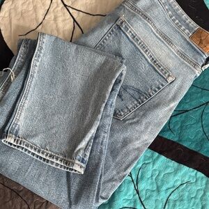 American Eagle Outfitters Light Blue Straight Leg Jeans